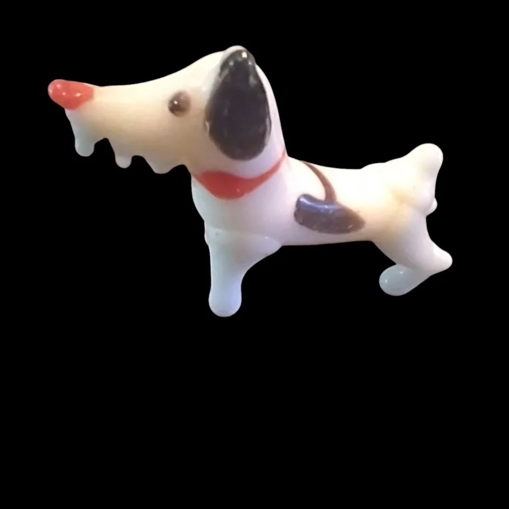Vintage Murano hand blown Scotty dog glass figurine